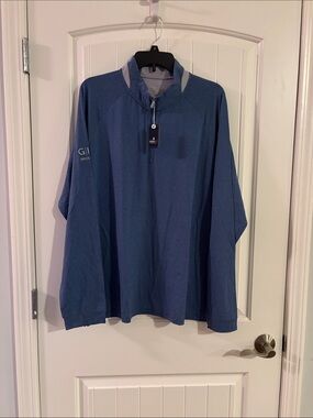 johnnie-O Men's Blue Quarter-Zip Pullover